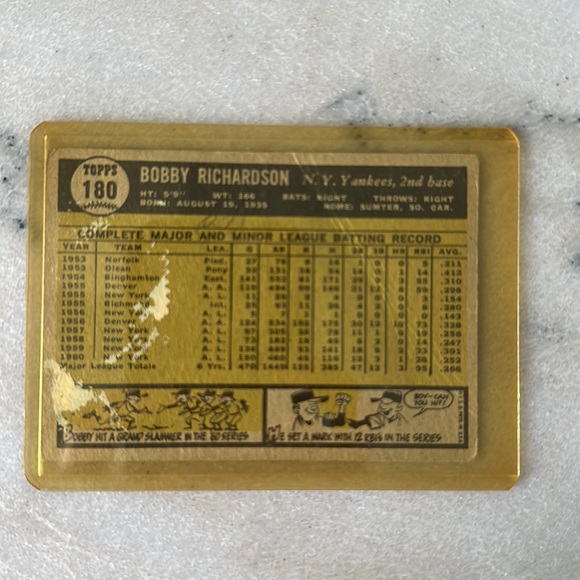 1960s New York Yankees Bobby Richardson collection - Picture 4 of 4